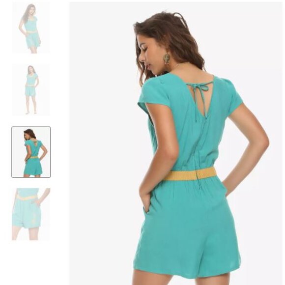 HER UNIVERSE x DISNEY ALADDIN Princess Jasmine cosplay peacock romper - Picture 15 of 15